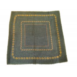 VINTAGE NEUF CHALE CHANEL BIJOUX GRIPOIX CARRE 130CM CACHEMIRE SOIE SHAWL 1260€