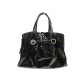 VINTAGE SAC A MAIN BULGARI PORTE EPAULE EN CUIR VERNIS NOIR HAND BAG PURSE 3300€