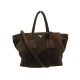 SAC A MAIN PRADA SCAMOSCIATO CABAS DAIM MARRON BANDOULIERE TOTE HAND BAG 3500€