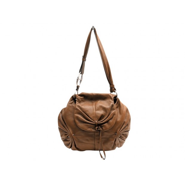 VINTAGE SAC A MAIN YVES SAINT LAURENT MAMOUNIA 121629 CUIR MARRON HAND BAG 3000€