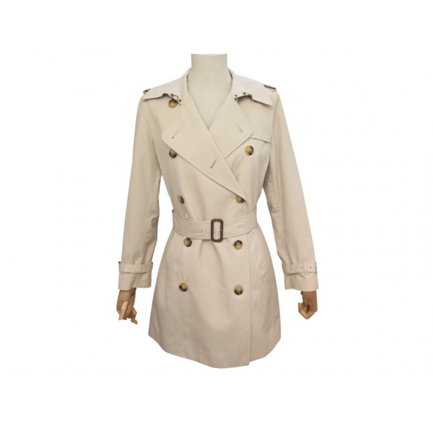 MANTEAU IMPERMEABLE BURBERRY TRENCH MI LONG 40 M EN COTON BEIGE RAIN COAT 2190€
