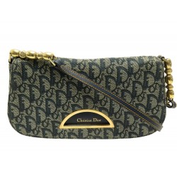 SAC A MAIN CHRISTIAN DIOR MALICE EN TOILE MONOGRAMME OBLIQUE DENIM CLUTCH 1590€