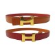 CEINTURE HERMES BOUCLE MINI CONSTANCE H 24MM TAILLE 78 CUIR REVERSIBLE BELT 600€