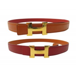 CEINTURE HERMES BOUCLE MINI CONSTANCE H 24MM TAILLE 78 CUIR REVERSIBLE BELT 600€