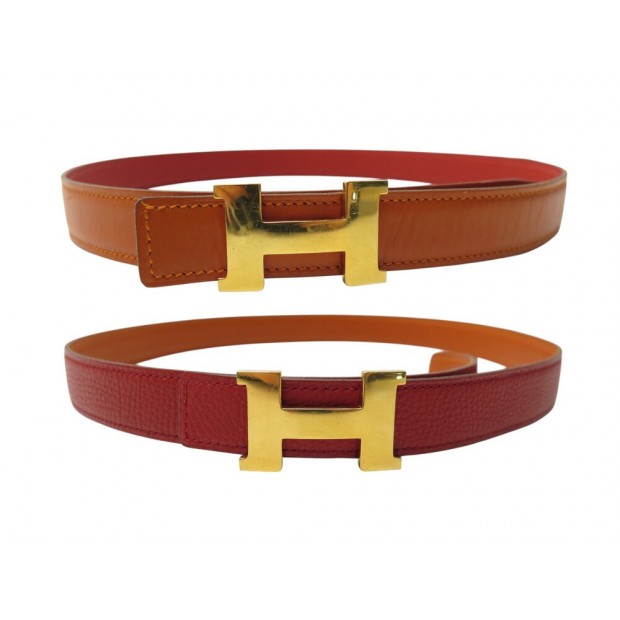 CEINTURE HERMES BOUCLE MINI CONSTANCE H 24MM TAILLE 78 CUIR REVERSIBLE BELT 600€