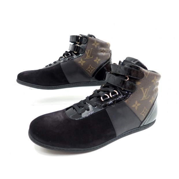 NEUF CHAUSSURES LOUIS VUITTON MOVE UP 40 BASKETS EN TOILE MONOGRAM SNEAKERS 630€