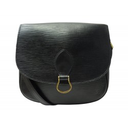 VINTAGE SAC A MAIN LOUIS VUITTON SAINT CLOUD GM CUIR EPI NOIR BANDOULIERE 1390€
