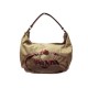 VINTAGE SAC A MAIN PRADA TESSUTO HOBO NYLON BEIGE LOGO PORTE EPAULE HANDBAG 920€