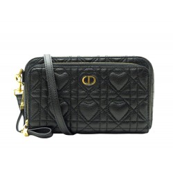 NEUF SAC A MAIN CHRISTIAN DIOR CARO DOUBLE COEUR CANNAGE BANDOULIERE BAG 2500€