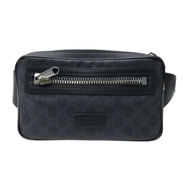SAC CEINTURE GUCCI 474293 BANANE TOILE SUPREME GG NOIRE SACOCHE BELT BAG 790€