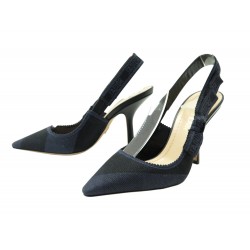 NEUF CHAUSSURES CHRISTIAN DIOR ESCARPINS SLINGBACK J ADIOR 34 CUIR SHOES 990€