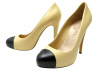 chaussures chanel g28289 escarpins 40 en cuir bicolore