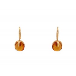 NEUF BOUCLES D'OREILLES POMELLATO VELENO OR JAUNE 18K & TOPAZE EARRINGS 3590€