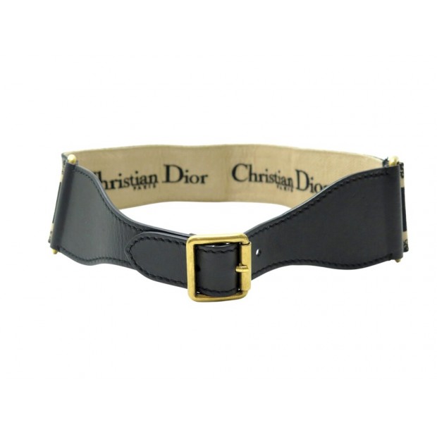 NEUF CEINTURE CHRISTIAN DIOR SIGNATURE B0001CBTE LARGE T85 CANVAS BELT NEW 1125€