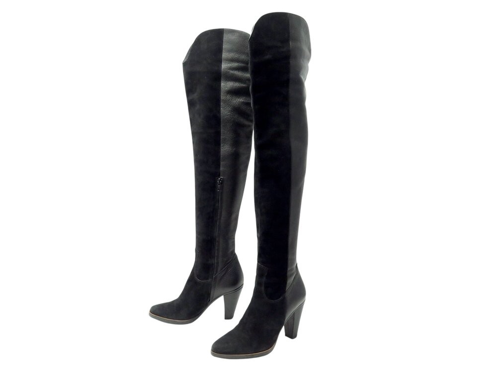 Bottes En Cuir Chloé Taille 36.5 - Marron Classique - Occasion Authentique