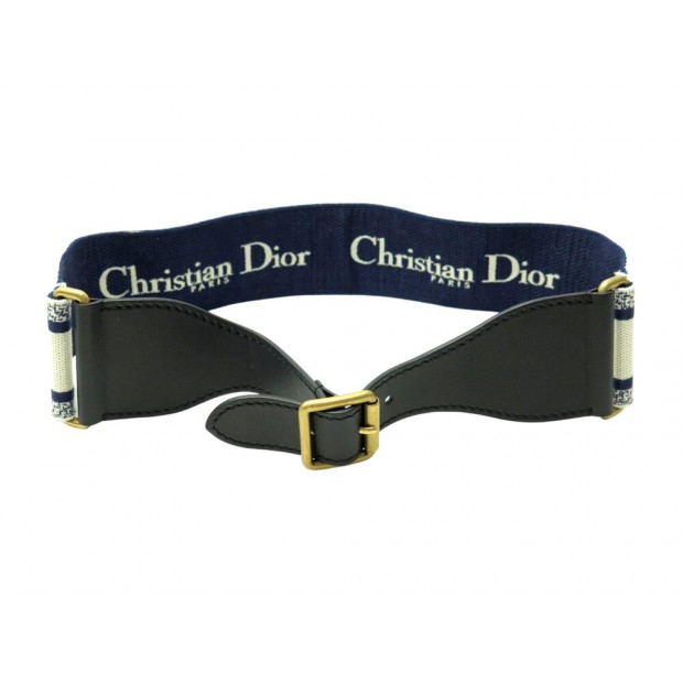 NEUF CEINTURE CHRISTIAN DIOR SIGNATURE B0001CBTE LARGE T85 CANVAS BELT NEW 1125€