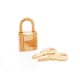 NEUF CADENAS HERMES + 2 CLES 110 PR SAC KELLY BIRKIN EN METAL DORE GOLD PADLOCK