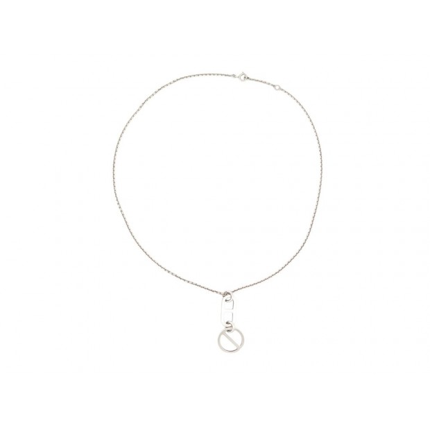COLLIER HERMES PENDENTIF AZUR PM CHAINE D'ANCRE EN ARGENT BOITE SILVER NECKLACE