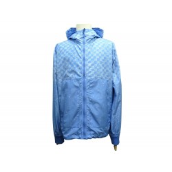 NEUF VESTE LOUIS VUITTON 1AA7WH A CAPUCHE 50 M DAMIER BLOUSON COUPE VENT 2970€