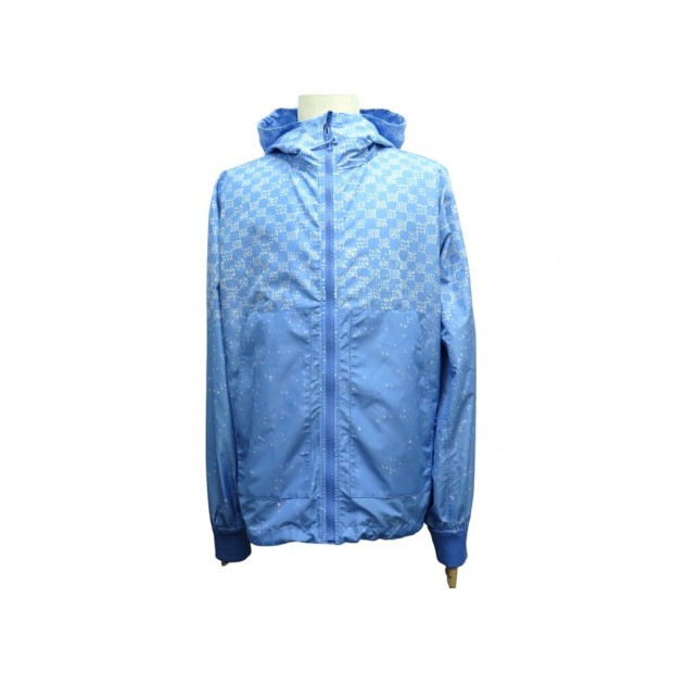 NEUF VESTE LOUIS VUITTON 1AA7WH A CAPUCHE 50 M DAMIER BLOUSON COUPE VENT 2970€