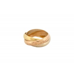 BAGUE MUST DE CARTIER TRINITY MM TAILLE 49 EN 3 ORS 18K 3 GOLDS 750 RING 2120€
