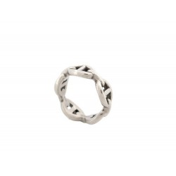 BAGUE HERMES CHAINE D'ANCRE ENCHAINEE PM H109507B 54 ARGENT MASSIF 925 RING 500€