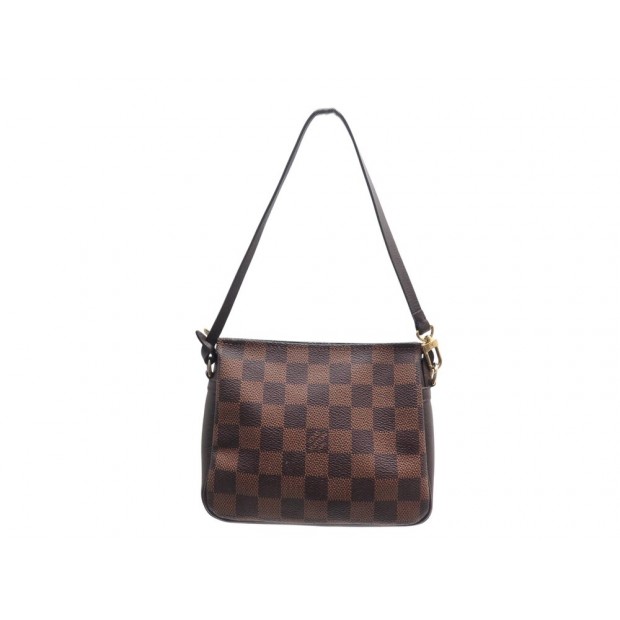 SAC A MAIN POCHETTE LOUIS VUITTON TROUSSE COSMETIQUE TOILE DAMIER EBENE BAG 795€