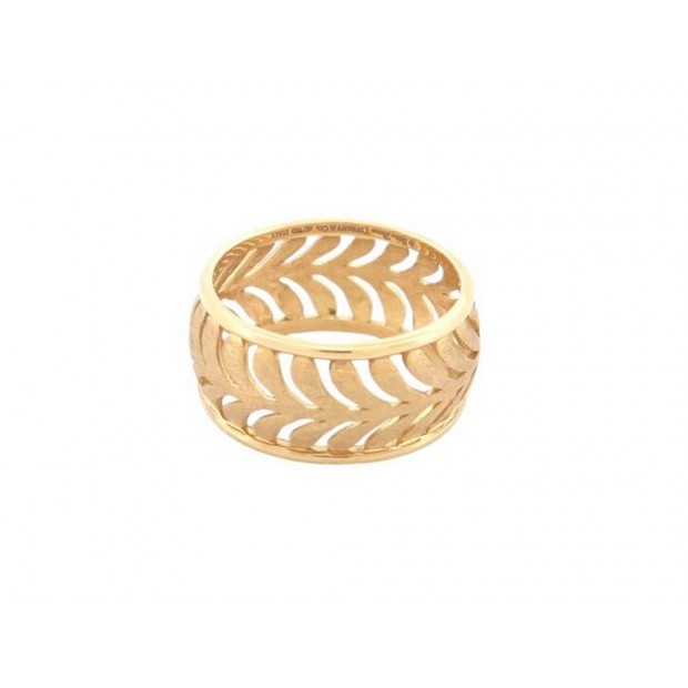 NEUF BAGUE TIFFANY & CO PALM VILLA T49 OR JAUNE 18K 3.8GR YELLOW GOLD RING 820€