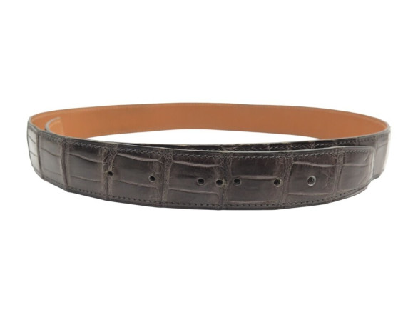  lien de ceinture hermes en cuir crocodile