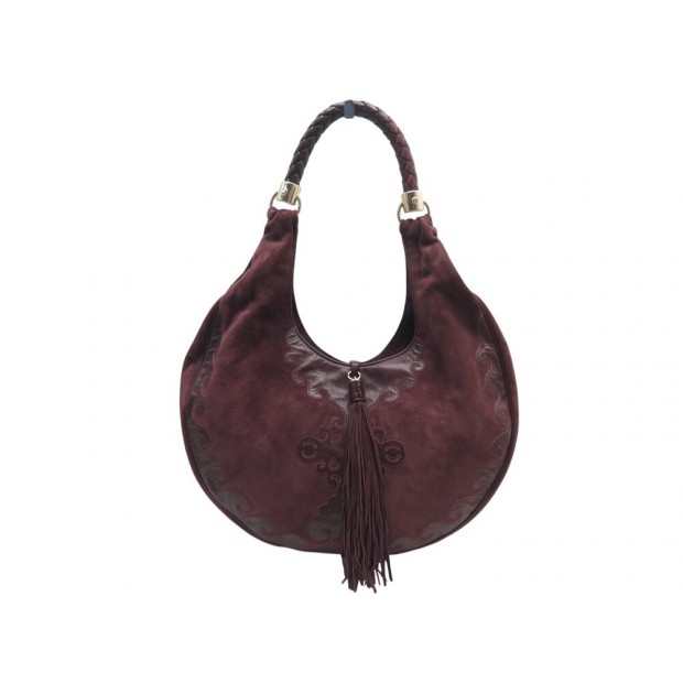 VINTAGE SAC A MAIN YVES SAINT LAURENT RIVE GAUCHE 136702 WESTERN REZA BAG 2500€