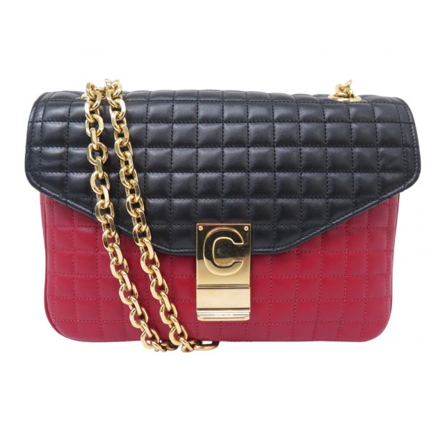 NEUF SAC A MAIN CELINE C BAG 187253 EN CUIR BICOLORE BANDOULIERE HAND BAG 3300€