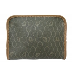 VINTAGE TROUSSE CHRISTIAN DIOR POCHETTE EN TOILE NID D'ABEILLE CANVAS CLUTCH
