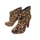 CHAUSSURES CHRISTIAN LOUBOUTIN BOTTINES KRISTEN 3120314 LEOPARD 37.5 BOOTS 995€