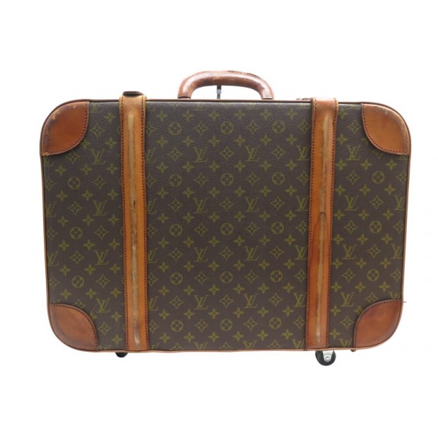 VINTAGE VALISE LOUIS VUITTON STRATOS 60 EN TOILE MONOGRAM CANVAS SUITCASE 1750€