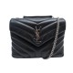 SAC A MAIN SAINT LAURENT LOULOU SMALL CUIR NOIR 494699 MATELASSE HAND BAG 2100€