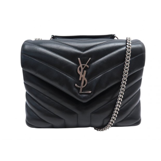 SAC A MAIN SAINT LAURENT LOULOU SMALL CUIR NOIR 494699 MATELASSE HAND BAG 2100€