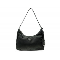 SAC A MAIN PRADA MINI RE-EDITION 2005 NYLON NOIR PORTE EPAULE BLACK BAG 1650€