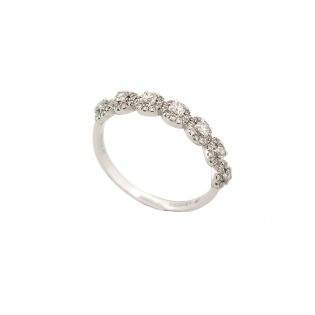 BAGUE MESSIKA T55 OR BLANC 18K 2.7GR ALLIANCE SERTIE 7 DIAMANT 0.47CT RING 3350€