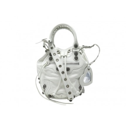 NEUF SAC A MAIN BALENCIAGA LE CAGOLE BUCKET S 702432 BANDOULIERE CUIR BAG 1990€