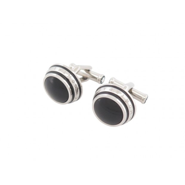 NEUF BOUTONS DE MANCHETTES MONTBLANC MB110673 COLL. CONTEMPORAINE CUFFLINK 430€