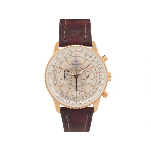 VINTAGE MONTRE BREITLING MONTBRILLANT BLUE ANGELS NAVITIMER H30030.1 OR 18K AUTO