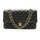 NEUF SAC A MAIN CHANEL 11.12 TIMELESS CLASSIQUE M CUIR NOIR BANDOULIERE 10300€