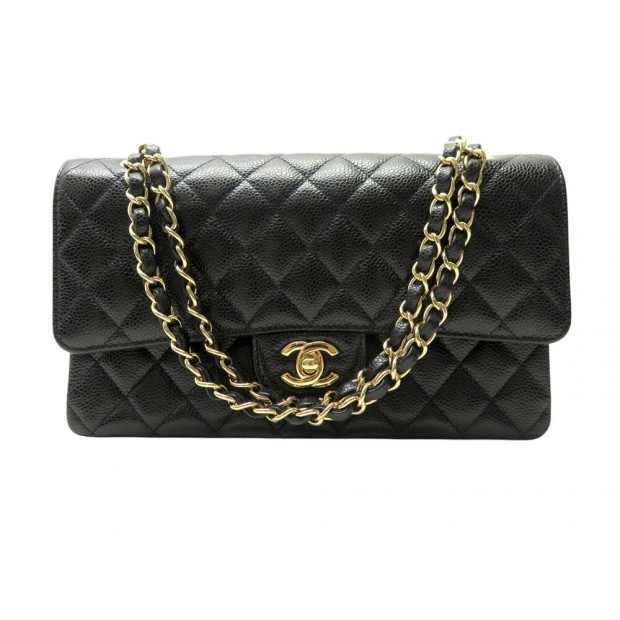 NEUF SAC A MAIN CHANEL 11.12 TIMELESS CLASSIQUE MEDIUM CUIR NOIR HAND BAG 10300€