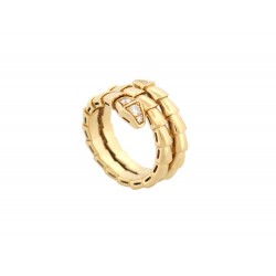 NEUF BAGUE BULGARI SERPENTI VIPER DIAMANTS 357878 EN OR JAUNE 18K T52 RING 5800€