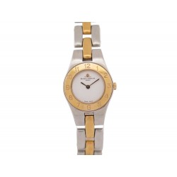 MONTRE BAUME & MERCIER LINEA MV045203 QUARTZ 22MM OR ACIER GOLDEN WATCH 1700€