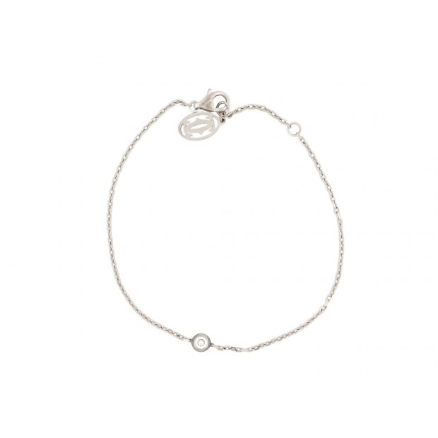 NEUF BRACELET CARTIER D AMOUR CRB6045517 MINI MODELE DIAMANT OR BLANC 18K 930€