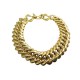 VINTAGE COLLIER YVES SAINT LAURENT RAS DU COU CHUNKY CHAIN GOOSENS 40 CM CHOKER