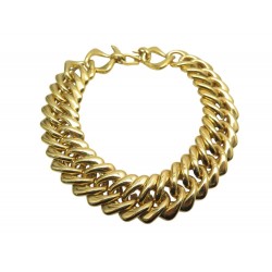 VINTAGE COLLIER YVES SAINT LAURENT RAS DU COU CHUNKY CHAIN GOOSENS 40 CM CHOKER