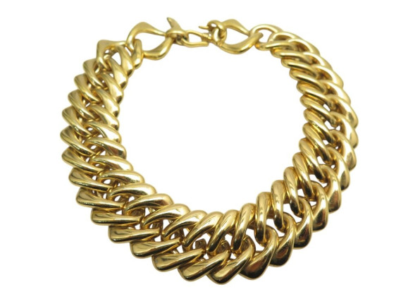  collier yves saint laurent ras du cou chunky