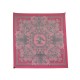 FOULARD HERMES LES TUILERIES JOACHIM METZ CARRE 90 EN SOIE ROSE SILK SCARF 530€